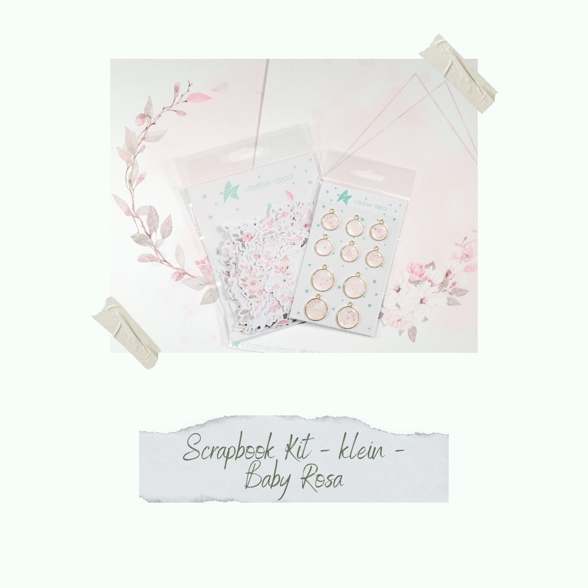 Scrapbook Kit - klein - Baby Rosa - Layoutliebe