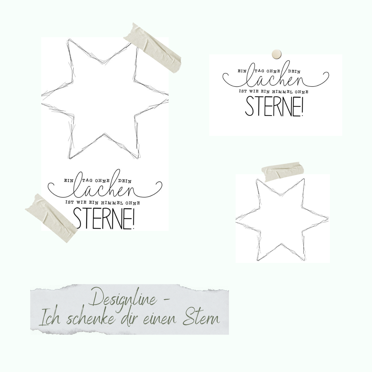 Stempelset - Designline - Ich schenke dir einen Stern