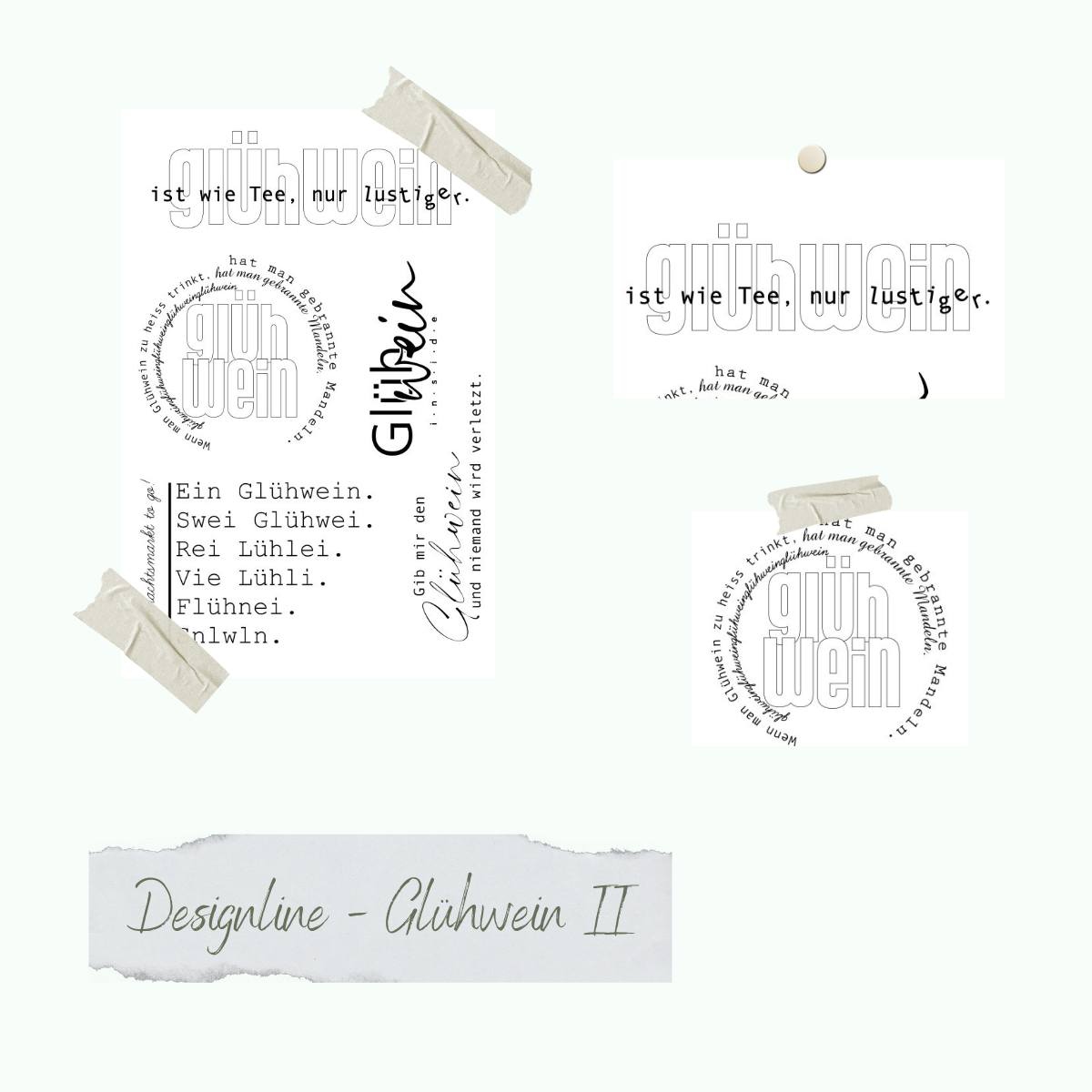 Stempelset - Designline - Glühwein II