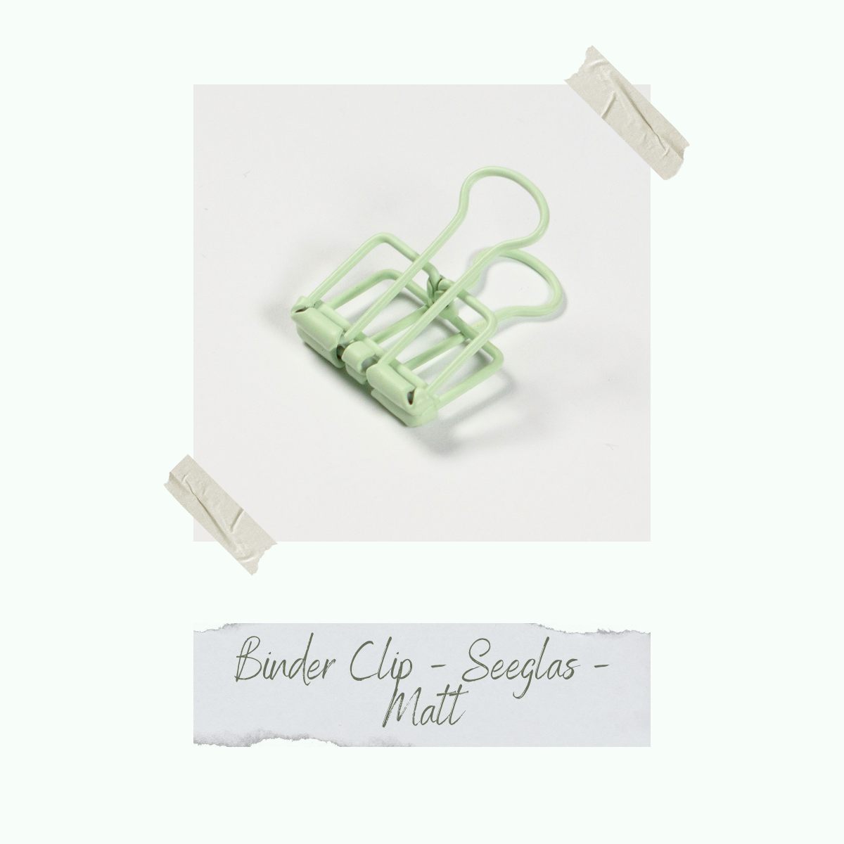 Binder Clip - Seeglas - 2,0 x 4,0 cm