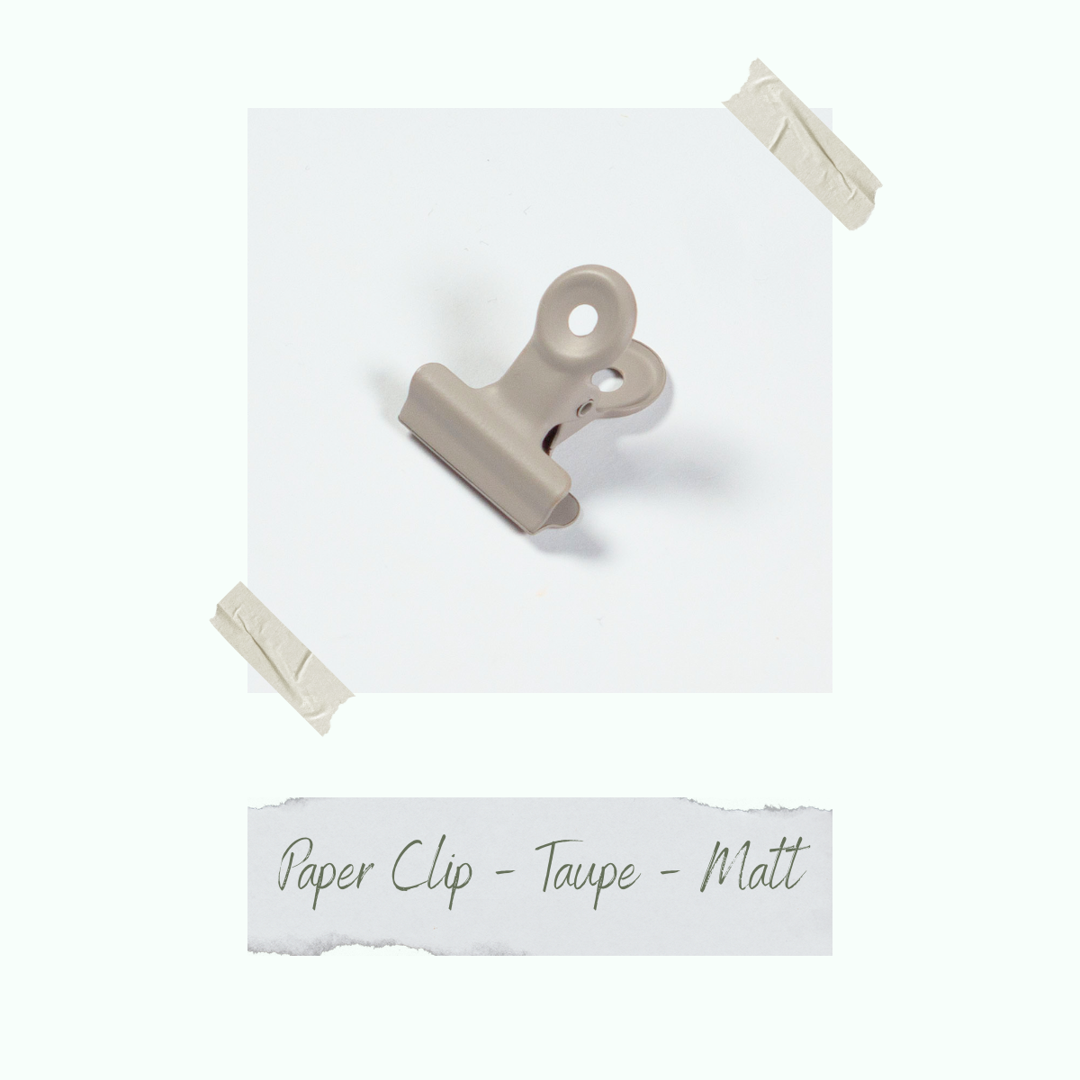 Paper Clip - Taupe - 2,5 x 2,2 cm