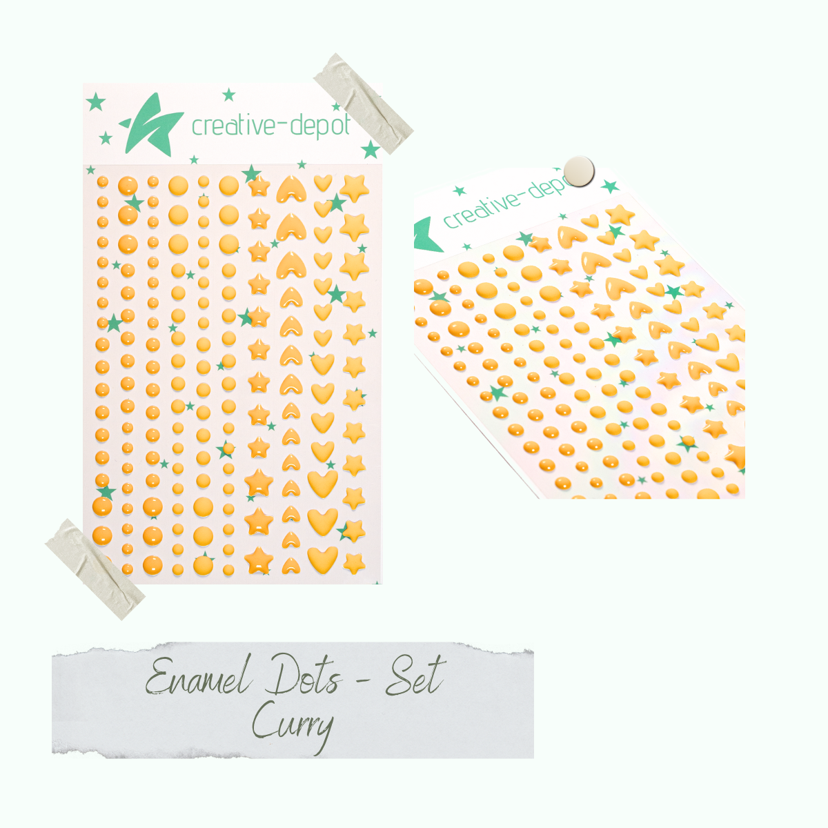 Enamel Dots - Curry