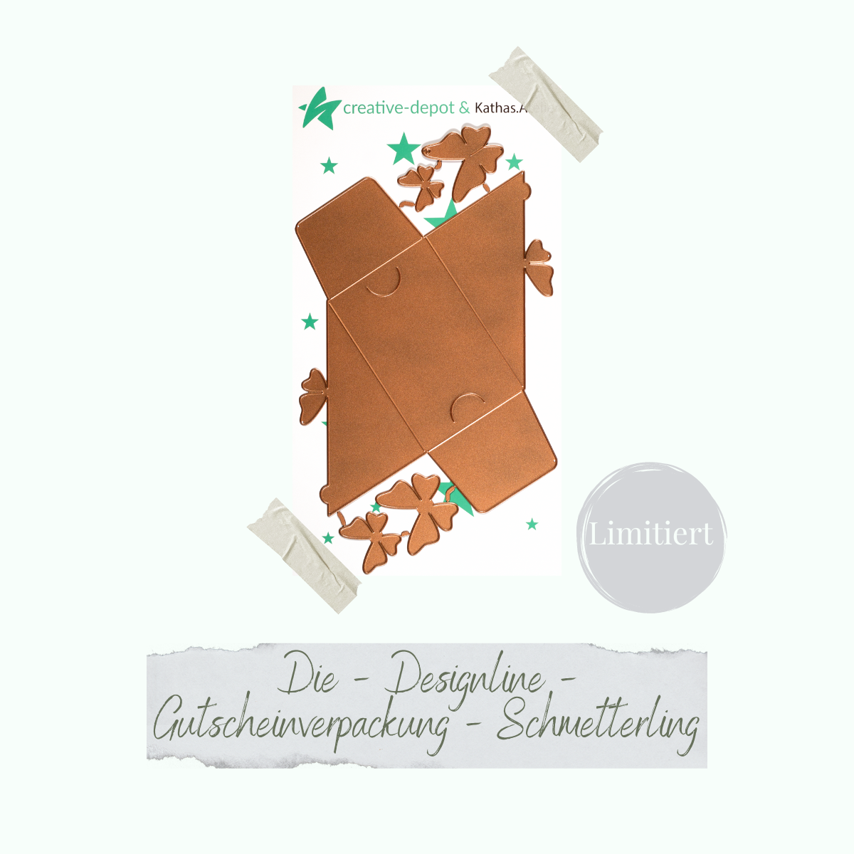 Die - Designline - Gutscheinverpackung - Schmetterling