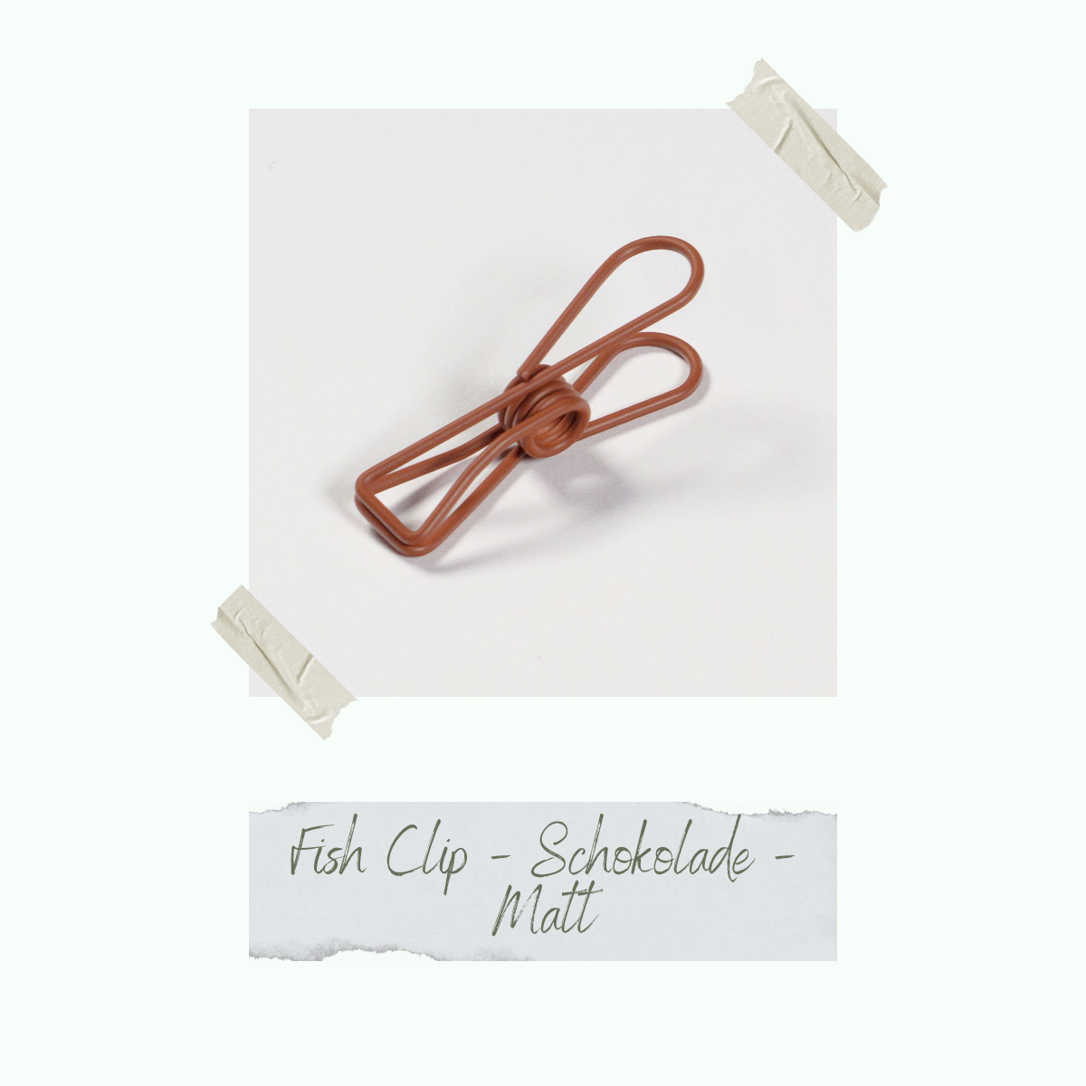 Fish Clip - Schokolade - 0,8 x 3,2 cm