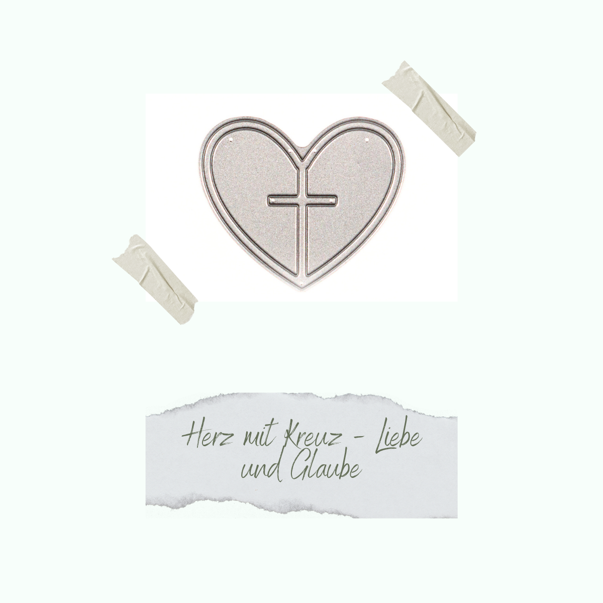 Die - Herz mit Kreuz- Liebe und Glaube - Nur noch so lange der Vorrat reicht