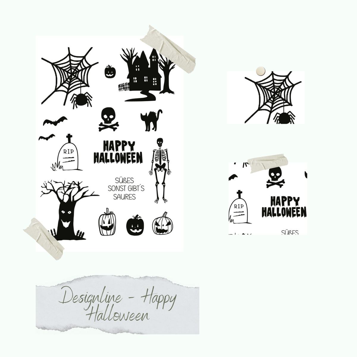 Stempelset - Designline - Happy Halloween