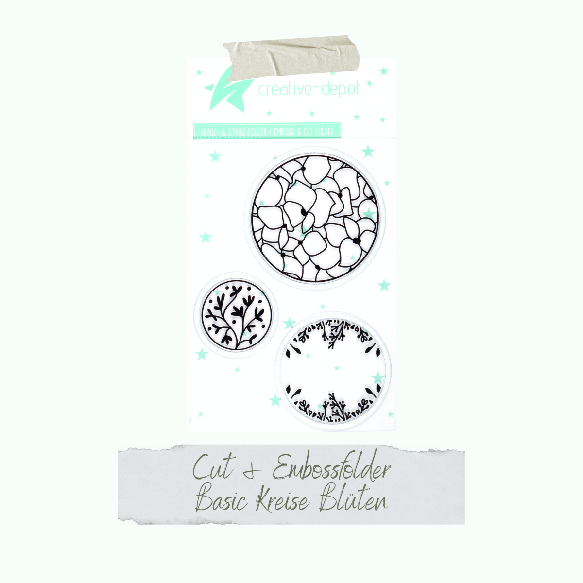 Cut & Emboss Folder - Basic Kreise Blüten - 11 x 15,5 cm