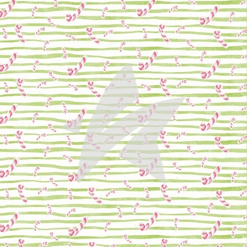 Designpapier - Treeebird - Zuckerstangen Grüne Streifen