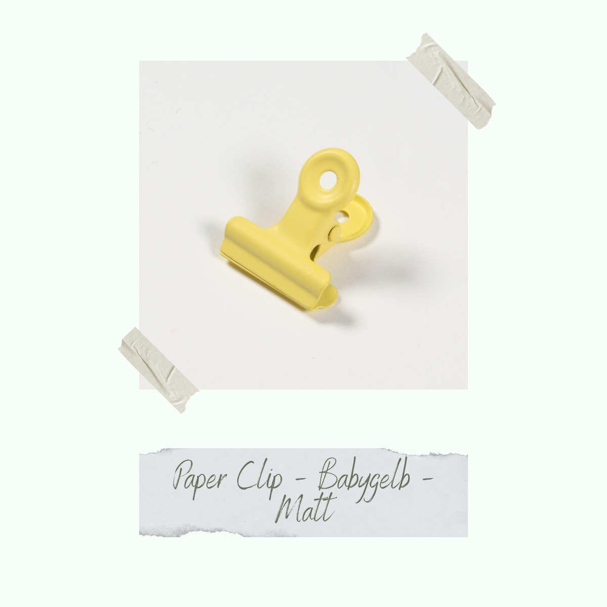 Paper Clip - Babygelb - 2,5 x 2,2 cm