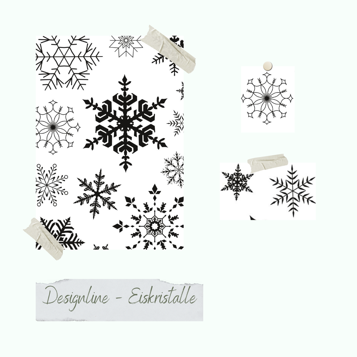 Stempelset - Designline - Eiskristalle