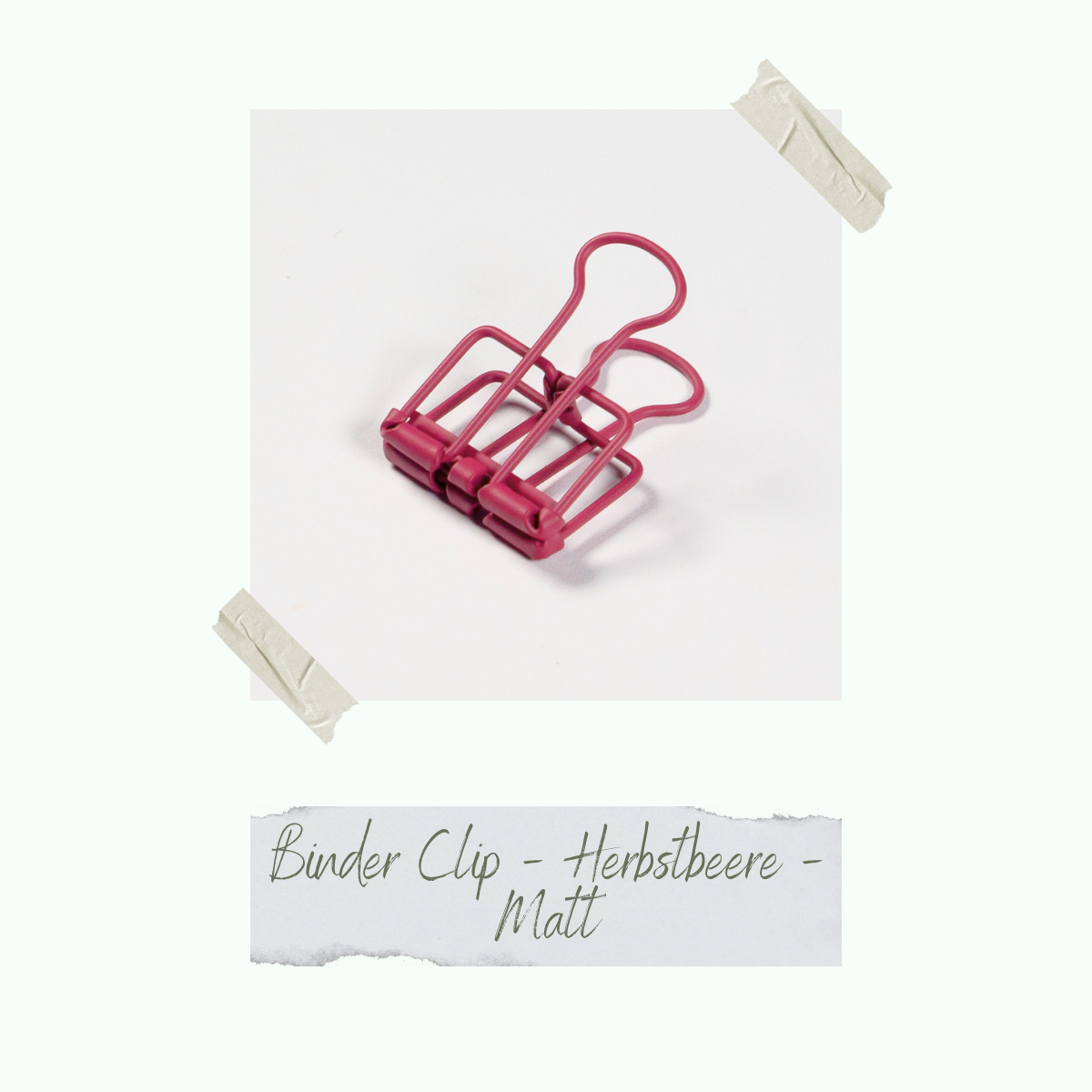 Binder Clip - Herbstbeere - 2,0 x 4,0 cm