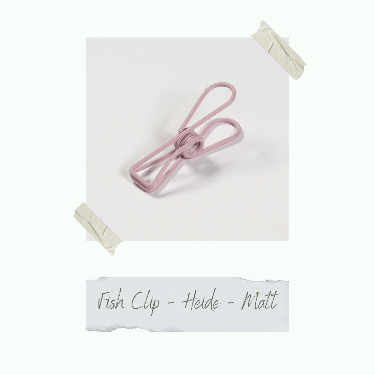 Fish Clip - Heide - 0,8 x 3,2 cm