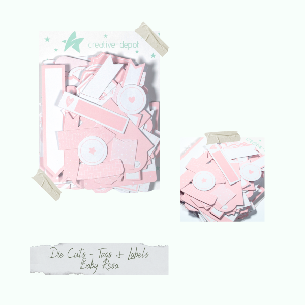 Die Cuts - Tags & Labels - Baby Rosa