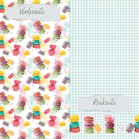 Designpapier - Designline - Sweet Macarons - Doppelt bedruckt