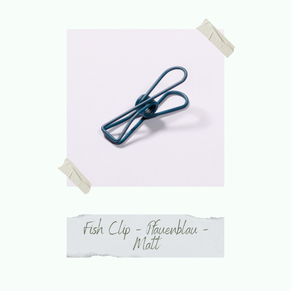 Fish Clip - Pfauenblau - Matt